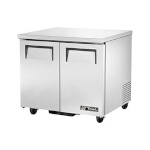 True TUC-36-HC - Undercounter Refrigerator, (2) solid doors, (4) shelves